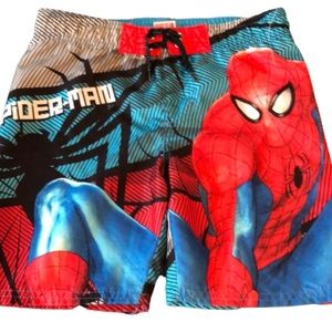 MARVEL SPIDERMAN BOYS SWIM SHORTS • sz S
